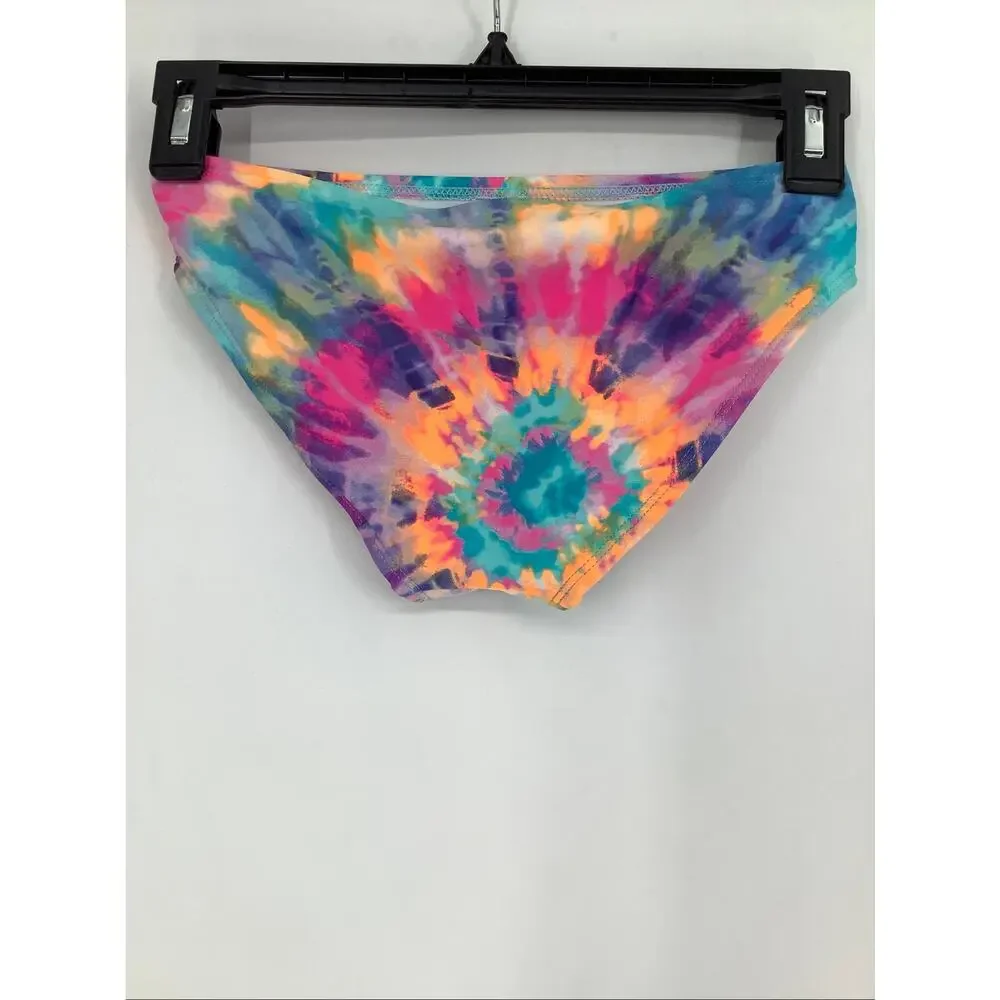 The Children's Place Girl's Medium Teal Tie Dye Beach Two Piece Swimsuit OS4-19